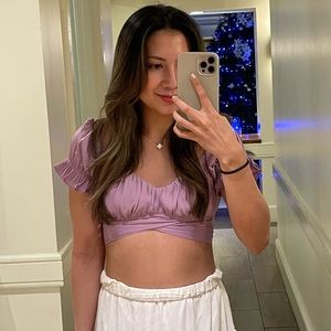 LILAC/PURPLE CROP TOP